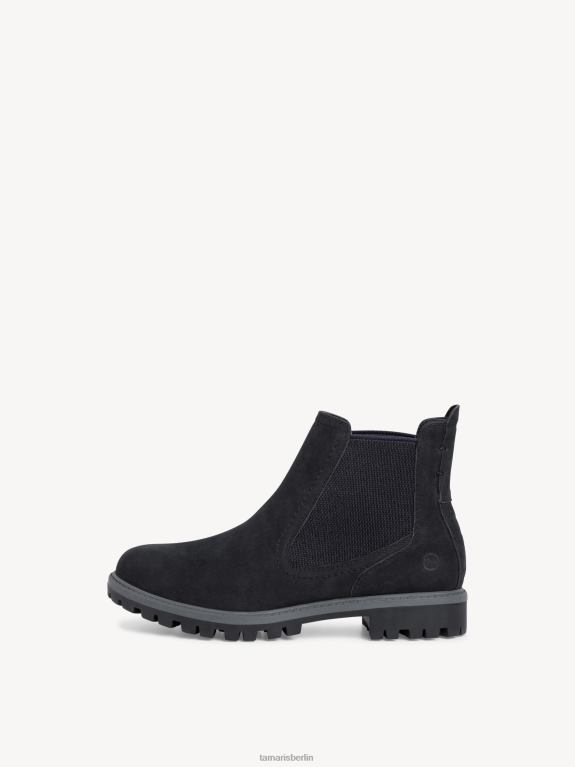 de Tamaris Frauen Chelsea-Stiefel aus Leder – Blau/Marineblau 0LHV41786 Schuhe