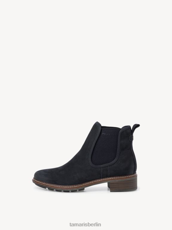 de Tamaris Frauen Chelsea-Stiefel aus Leder – Blau/Marineblau 0LHV42202 Schuhe