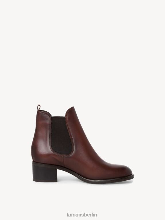 de Tamaris Frauen Chelsea-Stiefel aus Leder – Braun/Café 0LHV42027 Schuhe