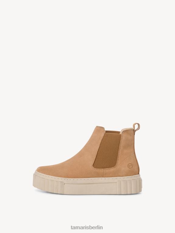 de Tamaris Frauen Chelsea-Stiefel aus Leder – Braun/Camel 0LHV41105 Schuhe
