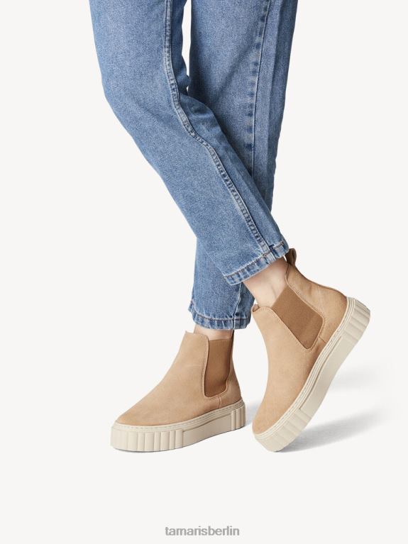 de Tamaris Frauen Chelsea-Stiefel aus Leder – Braun/Camel 0LHV41105 Schuhe