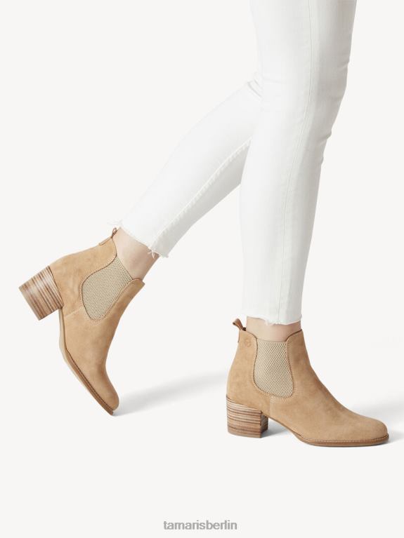 de Tamaris Frauen Chelsea-Stiefel aus Leder – Braun/Camel 0LHV4321 Schuhe