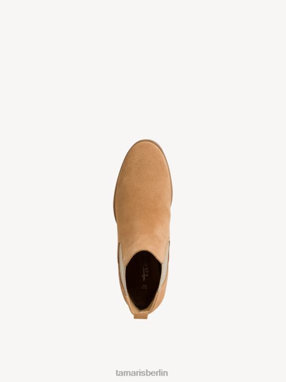 de Tamaris Frauen Chelsea-Stiefel aus Leder – Braun/Camel 0LHV4321 Schuhe