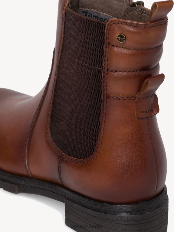 de Tamaris Frauen Chelsea-Stiefel aus Leder – Braun/Cognac 0LHV41865 Schuhe