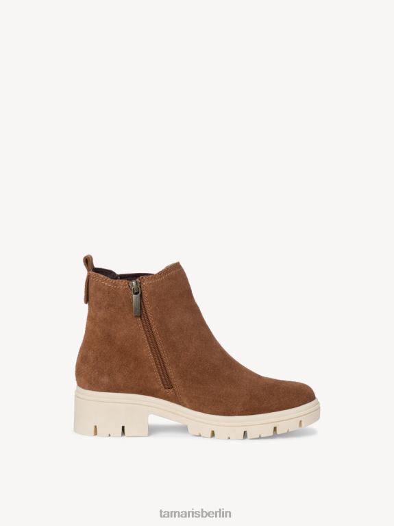 de Tamaris Frauen Chelsea-Stiefel aus Leder – Braun/Cognac 0LHV41869 Schuhe