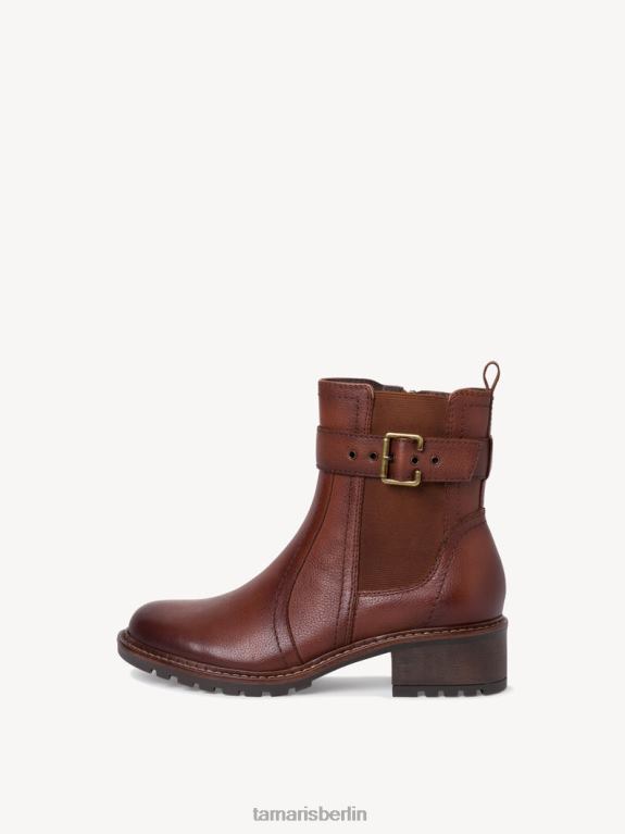 de Tamaris Frauen Chelsea-Stiefel aus Leder – Braun/Kastanie 0LHV42235 Schuhe