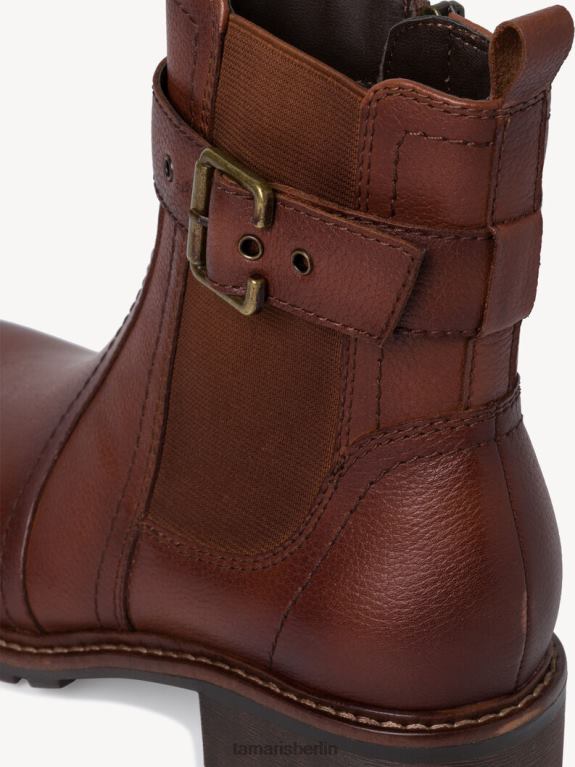 de Tamaris Frauen Chelsea-Stiefel aus Leder – Braun/Kastanie 0LHV42235 Schuhe