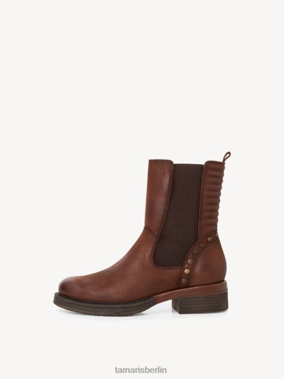 de Tamaris Frauen Chelsea-Stiefel aus Leder – Braun/Mocca 0LHV41422 Schuhe