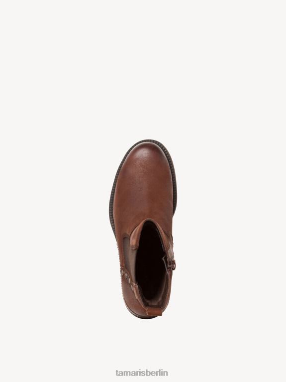 de Tamaris Frauen Chelsea-Stiefel aus Leder – Braun/Mocca 0LHV41422 Schuhe