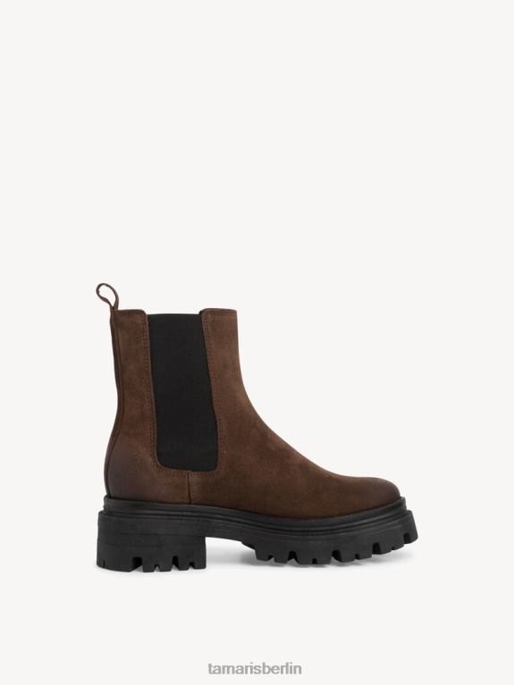 de Tamaris Frauen Chelsea-Stiefel aus Leder – Braun/Mocca 0LHV4422 Schuhe
