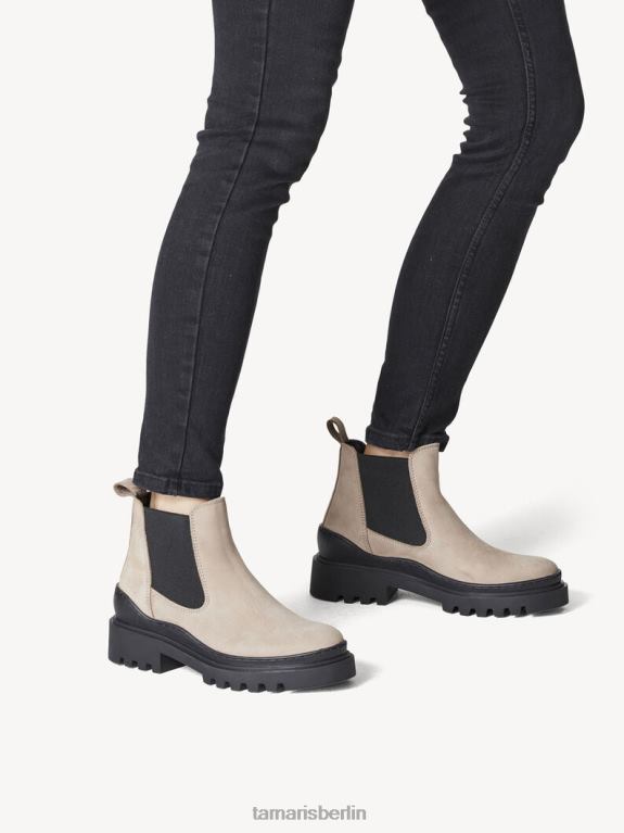 de Tamaris Frauen Chelsea-Stiefel aus Leder – Braun/Taupe 0LHV41277 Schuhe