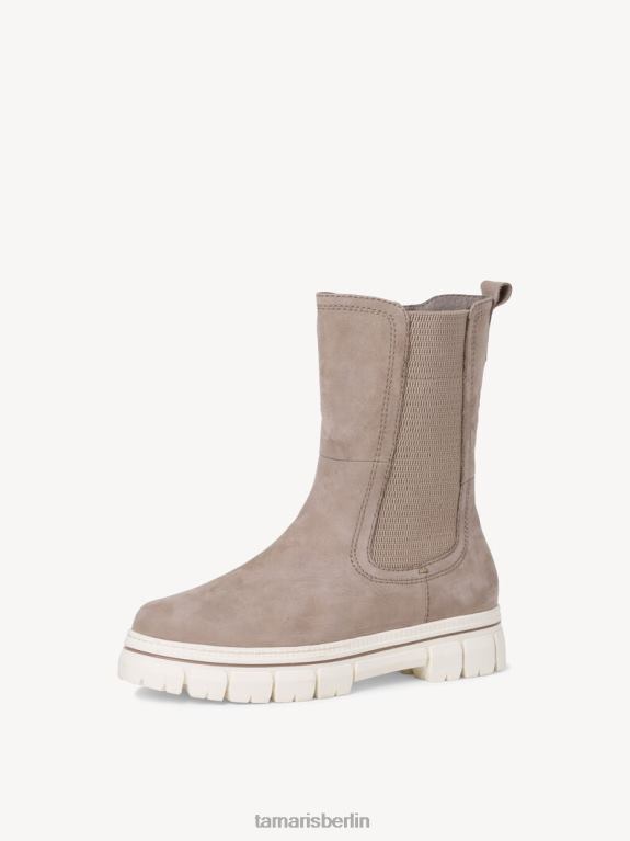 de Tamaris Frauen Chelsea-Stiefel aus Leder – Braun/Taupe 0LHV41293 Schuhe