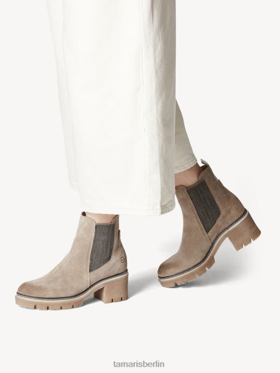 de Tamaris Frauen Chelsea-Stiefel aus Leder – Braun/Taupe 0LHV41696 Schuhe