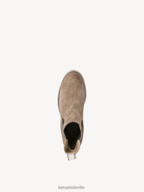 de Tamaris Frauen Chelsea-Stiefel aus Leder – Braun/Taupe 0LHV41696 Schuhe