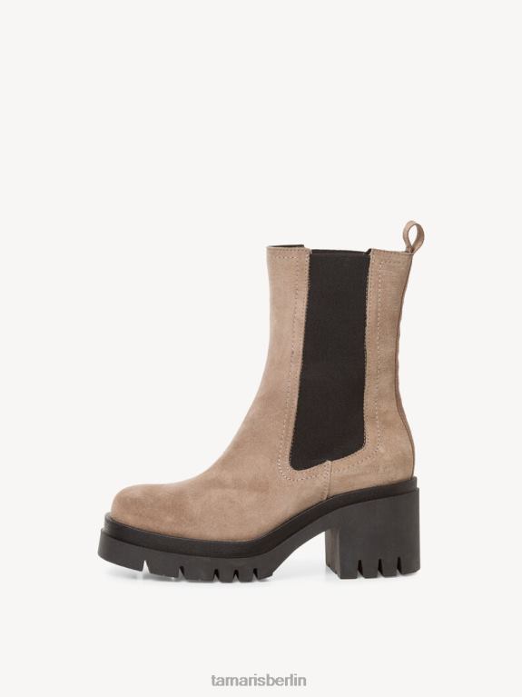 de Tamaris Frauen Chelsea-Stiefel aus Leder – Braun/Taupe 0LHV4475 Schuhe