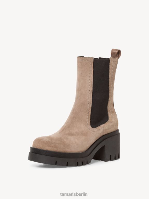 de Tamaris Frauen Chelsea-Stiefel aus Leder – Braun/Taupe 0LHV4475 Schuhe