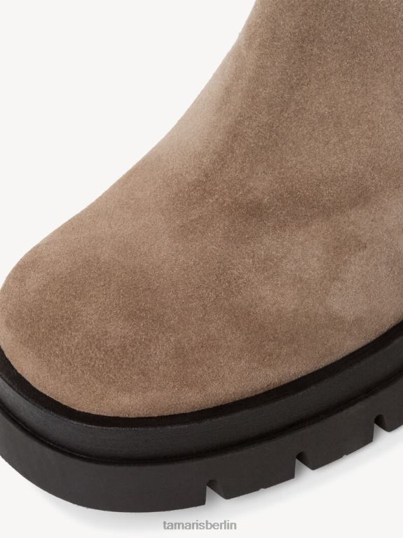 de Tamaris Frauen Chelsea-Stiefel aus Leder – Braun/Taupe 0LHV4475 Schuhe