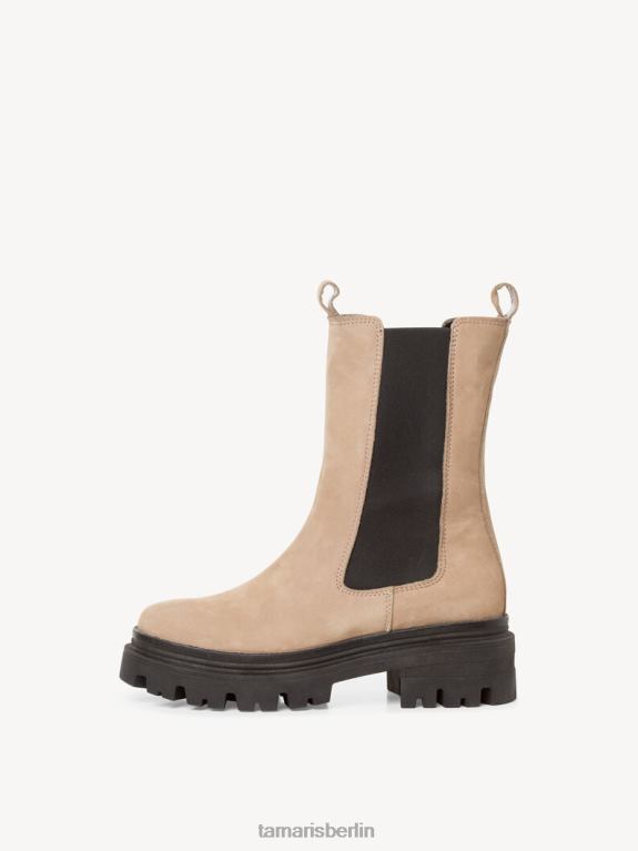 de Tamaris Frauen Chelsea-Stiefel aus Leder – Braun/Taupe 0LHV4805 Schuhe