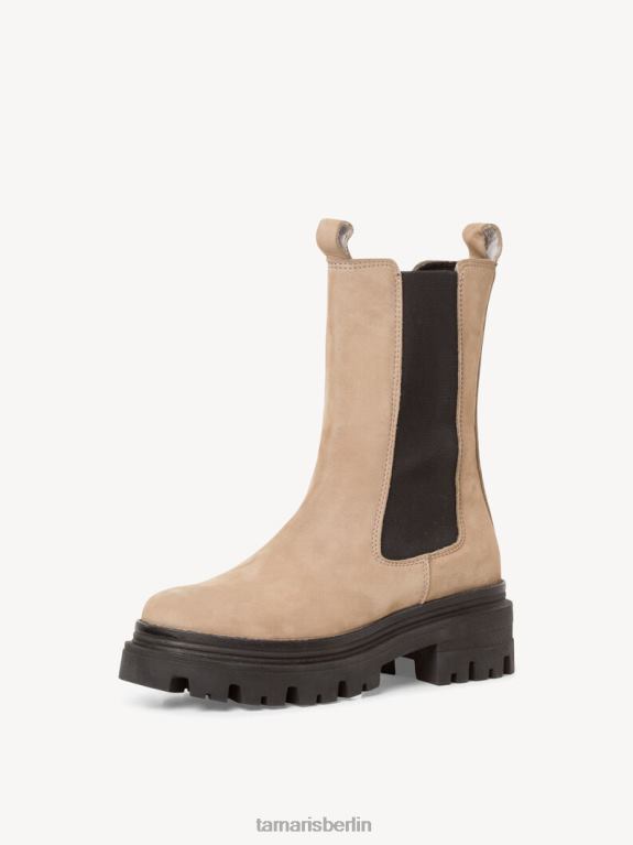 de Tamaris Frauen Chelsea-Stiefel aus Leder – Braun/Taupe 0LHV4805 Schuhe