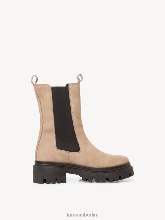 de Tamaris Frauen Chelsea-Stiefel aus Leder – Braun/Taupe 0LHV4805 Schuhe