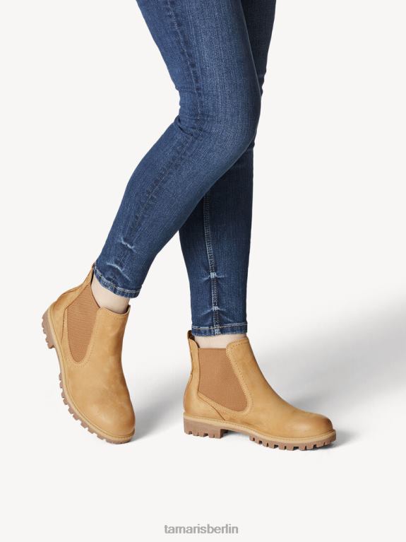 de Tamaris Frauen Chelsea-Stiefel aus Leder – Gelb/Mais 0LHV41197 Schuhe