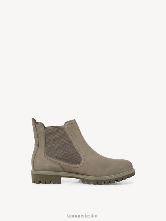 de Tamaris Frauen Chelsea-Stiefel aus Leder – Grün/Hellkhaki 0LHV4806 Schuhe