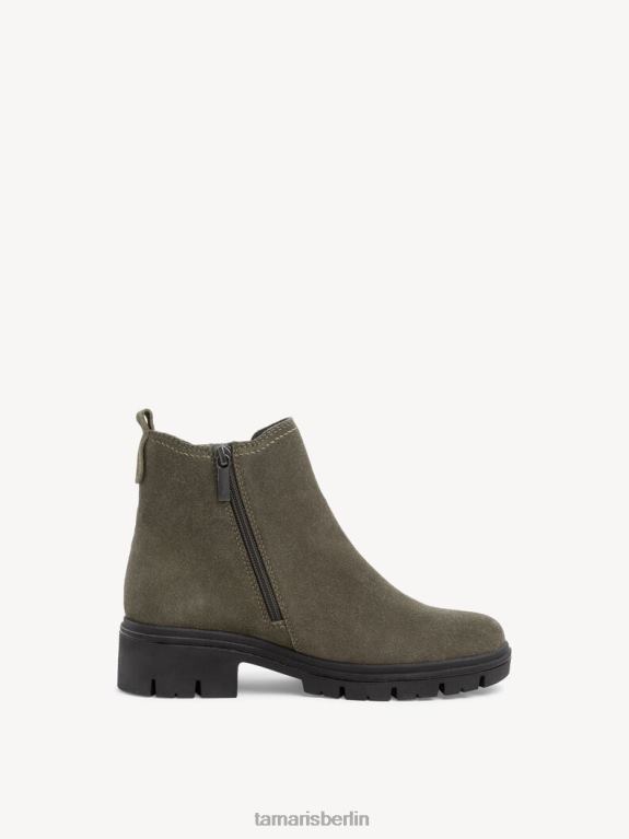 de Tamaris Frauen Chelsea-Stiefel aus Leder – Grün/Khaki 0LHV41297 Schuhe