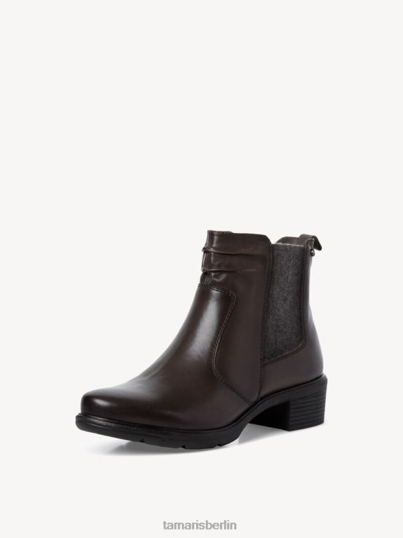 de Tamaris Frauen Chelsea-Stiefel aus Leder – Grün/Khaki 0LHV41380 Schuhe