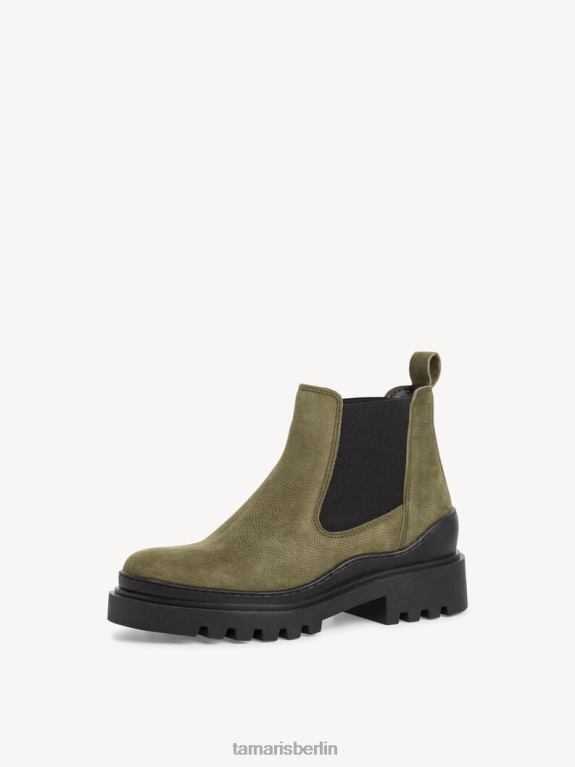 de Tamaris Frauen Chelsea-Stiefel aus Leder – Grün/Oliv 0LHV41711 Schuhe