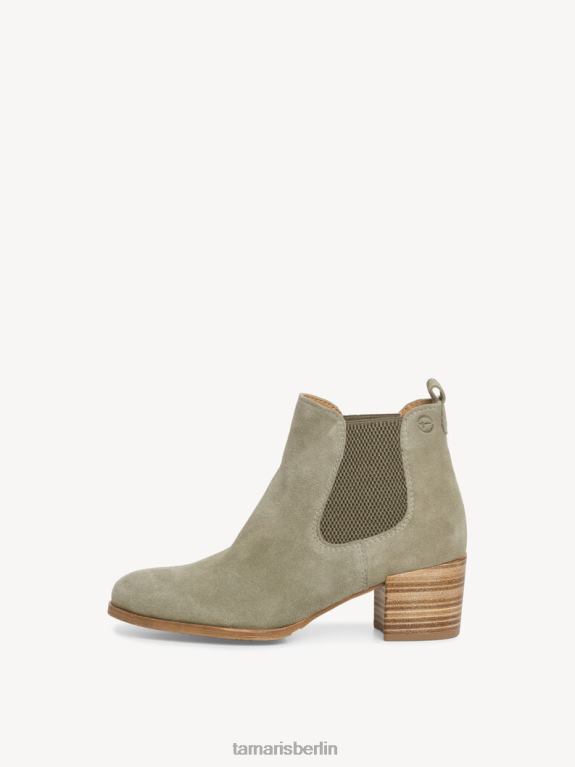 de Tamaris Frauen Chelsea-Stiefel aus Leder – Grün/Salbei 0LHV434 Schuhe