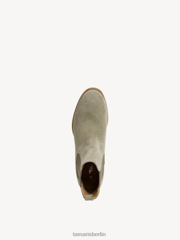 de Tamaris Frauen Chelsea-Stiefel aus Leder – Grün/Salbei 0LHV434 Schuhe