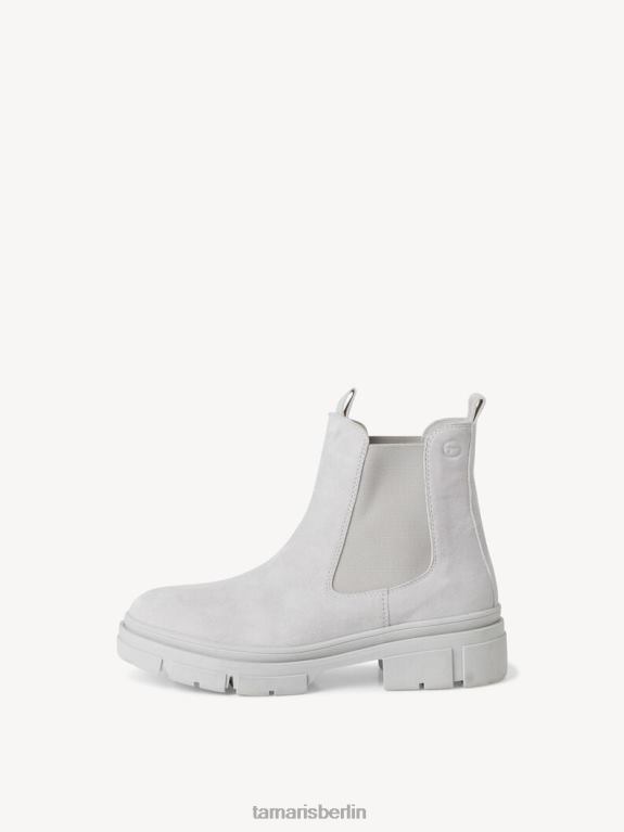 de Tamaris Frauen Chelsea-Stiefel aus Leder – Grau/Hellgrau 0LHV42204 Schuhe