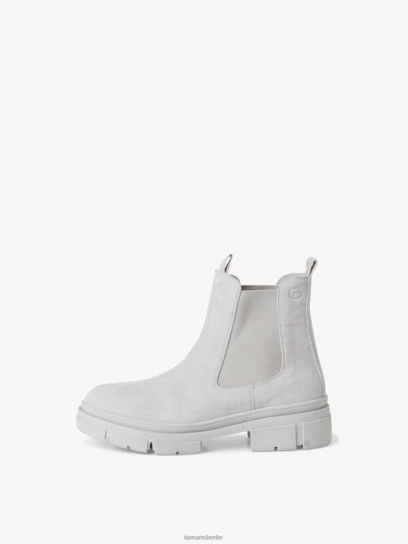 de Tamaris Frauen Chelsea-Stiefel aus Leder – Grau/Hellgrau 0LHV42204 Schuhe