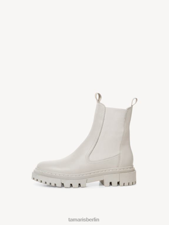 de Tamaris Frauen Chelsea-Stiefel aus Leder - Grau/Hellgrau uni 0LHV41254 Schuhe