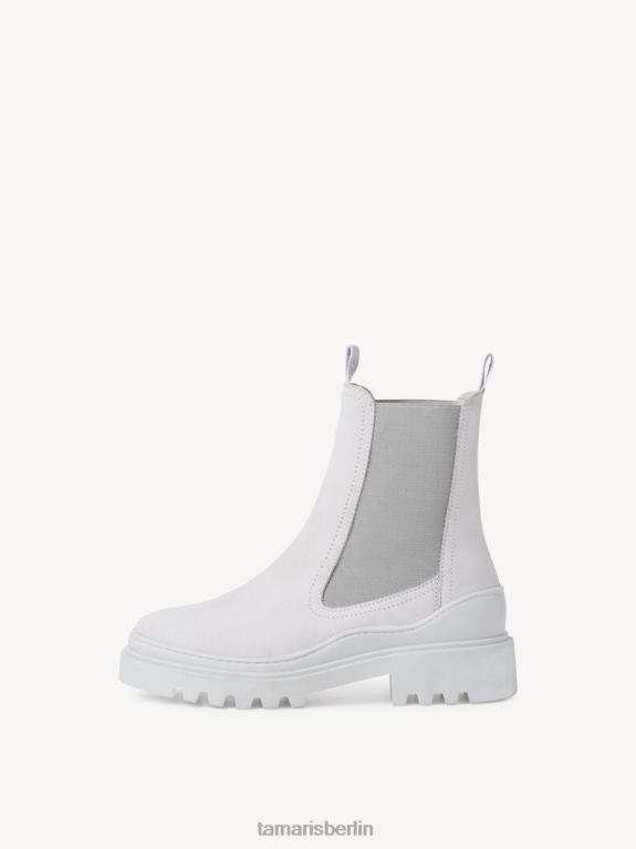 de Tamaris Frauen Chelsea-Stiefel aus Leder – Grau/Softgrau 0LHV41657 Schuhe