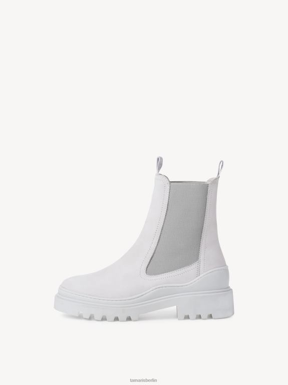 de Tamaris Frauen Chelsea-Stiefel aus Leder – Grau/Softgrau 0LHV41657 Schuhe
