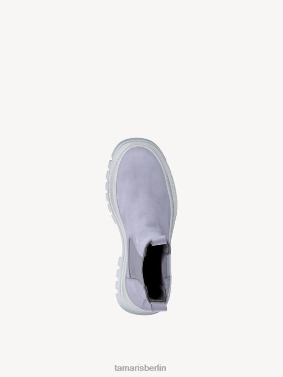 de Tamaris Frauen Chelsea-Stiefel aus Leder – Lila/Flieder 0LHV4807 Schuhe