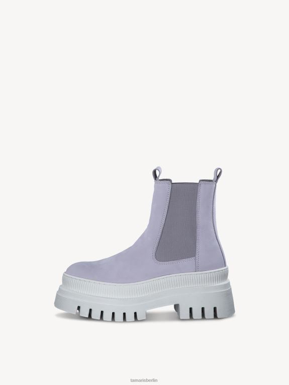 de Tamaris Frauen Chelsea-Stiefel aus Leder – Lila/Flieder 0LHV4807 Schuhe
