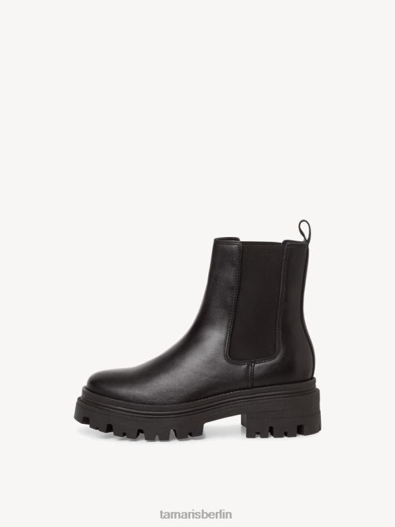 de Tamaris Frauen Chelsea-Stiefel aus Leder – Schwarz/Schwarzes Leder 0LHV41110 Schuhe