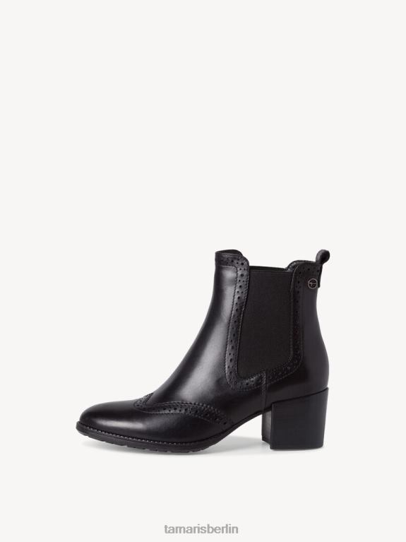 de Tamaris Frauen Chelsea-Stiefel aus Leder – Schwarz/Schwarzes Leder 0LHV41833 Schuhe