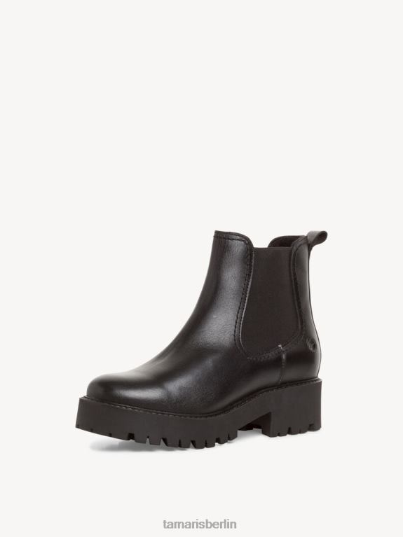 de Tamaris Frauen Chelsea-Stiefel aus Leder – Schwarz/Schwarzes Leder 0LHV41872 Schuhe