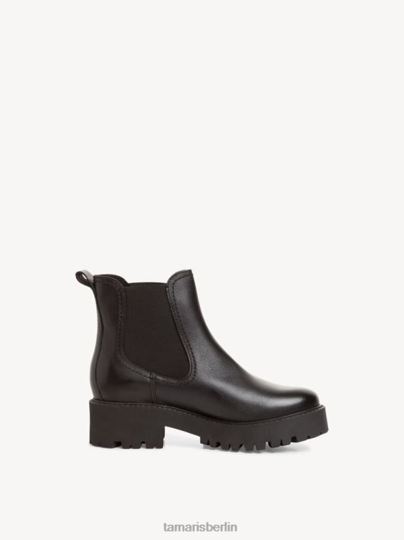 de Tamaris Frauen Chelsea-Stiefel aus Leder – Schwarz/Schwarzes Leder 0LHV41872 Schuhe
