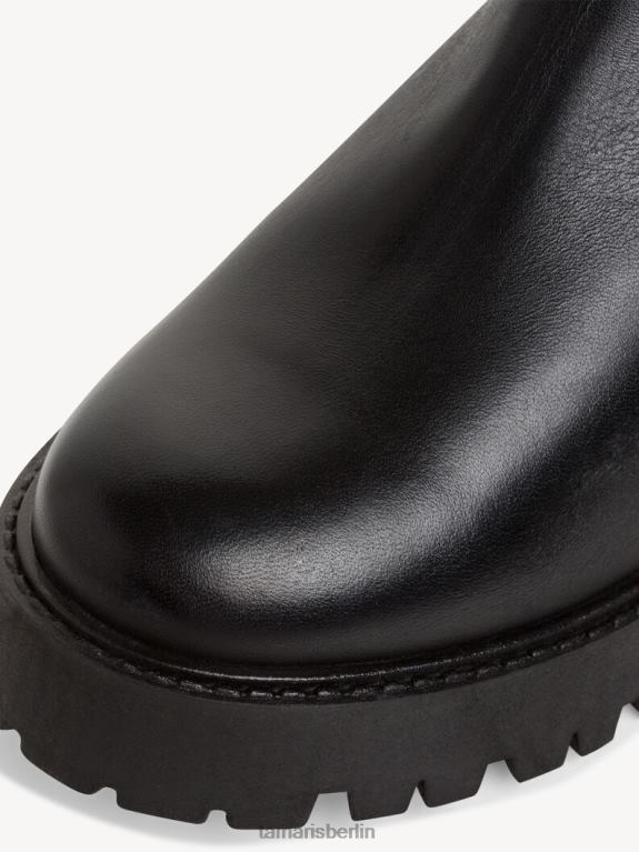 de Tamaris Frauen Chelsea-Stiefel aus Leder – Schwarz/Schwarzes Leder 0LHV41872 Schuhe