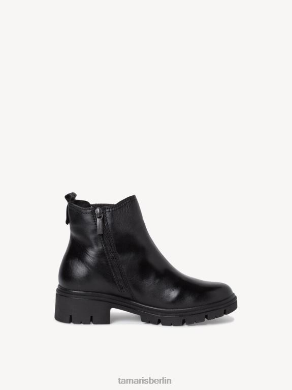 de Tamaris Frauen Chelsea-Stiefel aus Leder – Schwarz/Schwarzes Nappaleder 0LHV41387 Schuhe