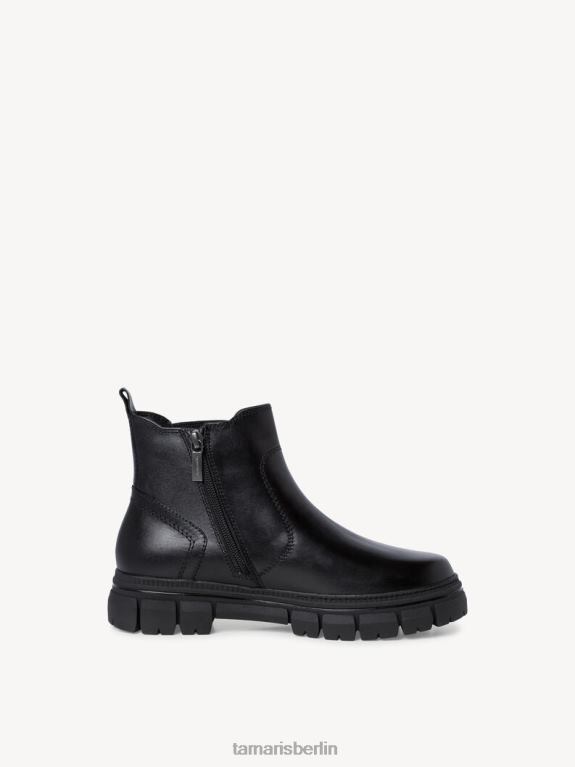 de Tamaris Frauen Chelsea-Stiefel aus Leder – Schwarz/Schwarzes Nappaleder 0LHV41608 Schuhe