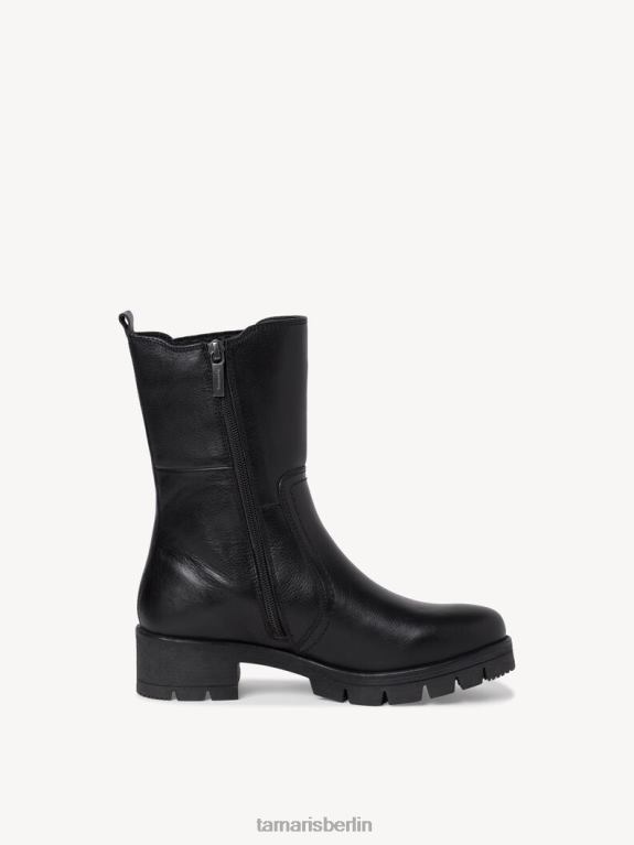 de Tamaris Frauen Chelsea-Stiefel aus Leder – Schwarz/Schwarzes Nappaleder 0LHV41619 Schuhe