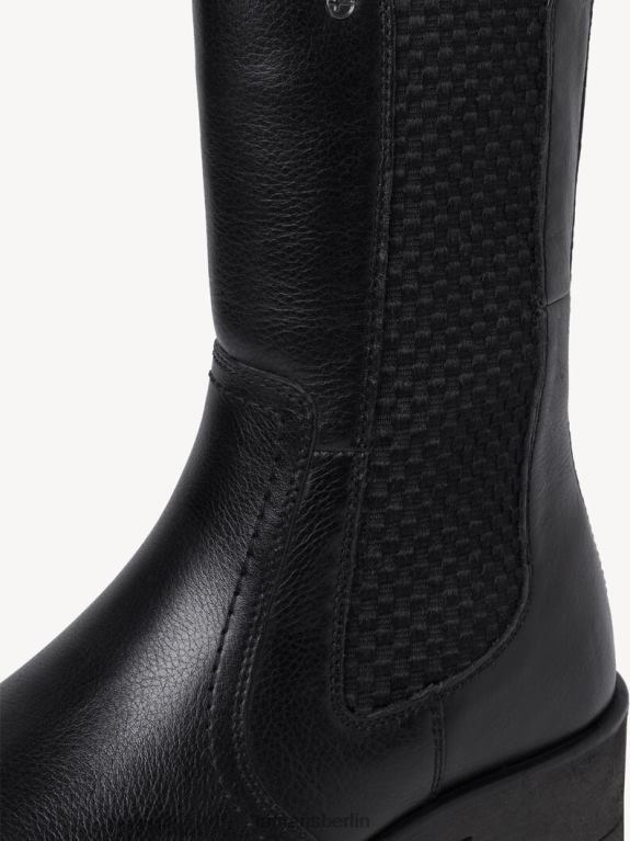de Tamaris Frauen Chelsea-Stiefel aus Leder – Schwarz/Schwarzes Nappaleder 0LHV41619 Schuhe