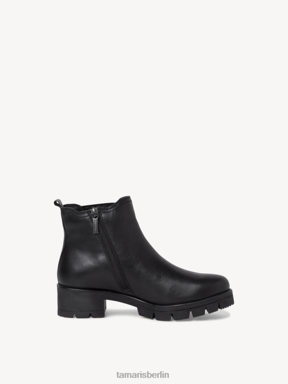 de Tamaris Frauen Chelsea-Stiefel aus Leder – Schwarz/Schwarzes Nappaleder 0LHV41631 Schuhe