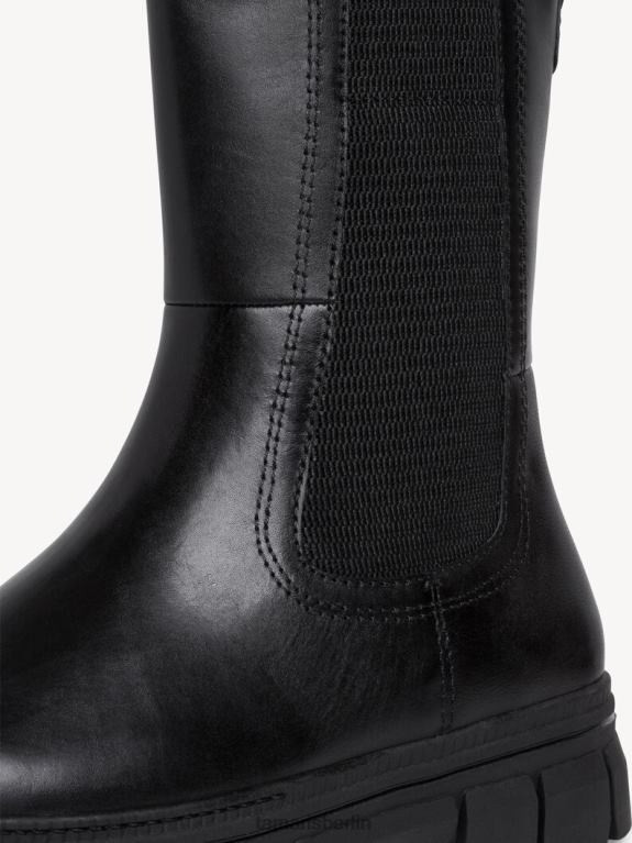 de Tamaris Frauen Chelsea-Stiefel aus Leder – Schwarz/Schwarzes Nappaleder 0LHV4234 Schuhe