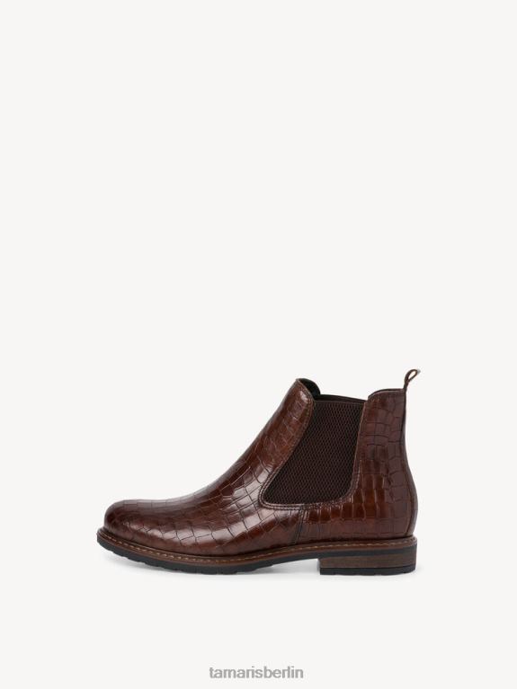 de Tamaris Frauen Chelsea-Stiefel aus Leder - braun/cogna.lea.str. 0LHV42221 Schuhe